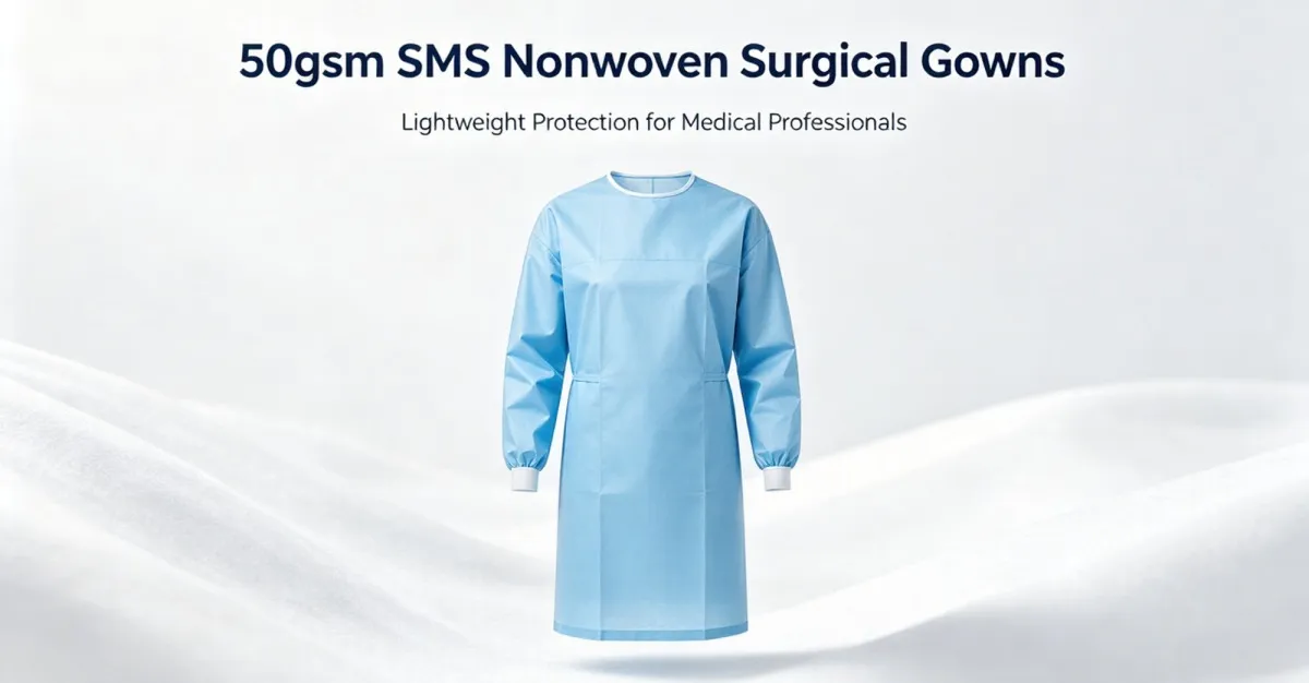 50gsm SMS Nonwoven Surgical Gowns